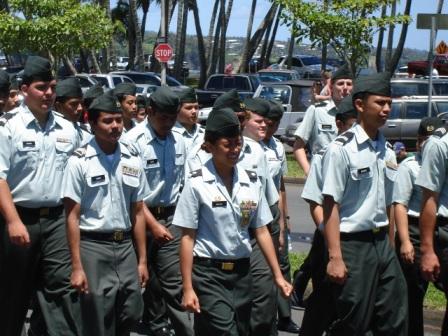 Merrie Monarch Parade Army Hilo 2008